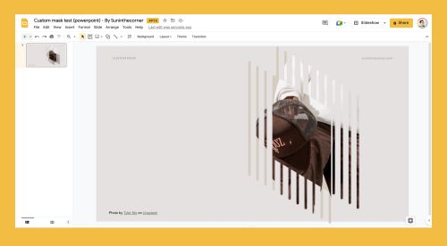 Google slides with template