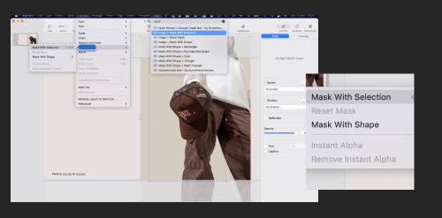 keynote mask with selection option